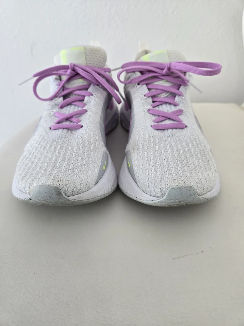 Nike React Infinity Run Flyknit 3 Gray/Purple/White DZ3016-100 Size US7.5/EU38.5
